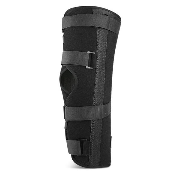 ZYHARUKO Knee Immobilizer Brace Full Leg Support Brace, Aluminum Alloy Straight Knee Splint for Knee Injury or Surgery Recovery