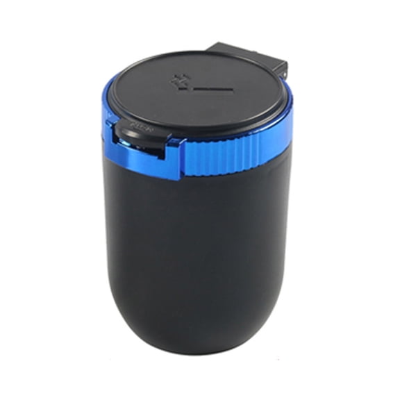 ZYHARUKO Lightweight Car Ashtray Portable Smokeless Ashtray with LED Light Detachable & Convenient Mini Car Trash Can Durable