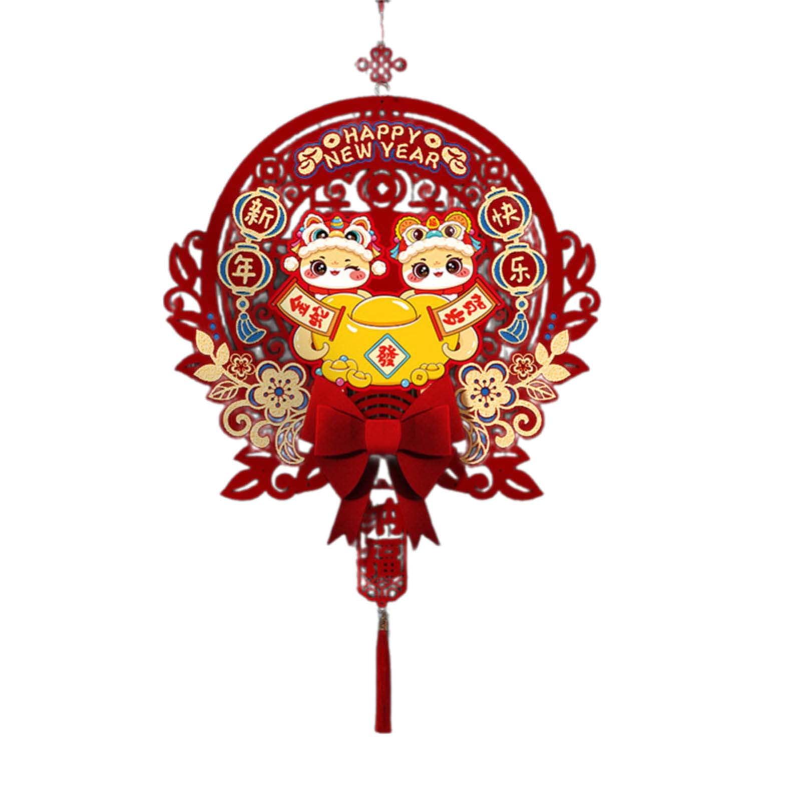 ZYHARUKO Luck Character Pendant 2025 Snake Year Blessing Hanging