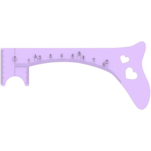 ZYHARUKO Multi Purpose Silicone Eyebrow Ruler Eyeliner Lip Stencil Tool for Perfect Winged Liner and Brow Definition