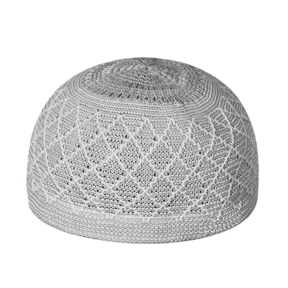 ZYHARUKO Muslims Prayer Hat Solid Casual Men Hat Handmade Knitting Hats Middle Eastern Hat for Daily Use and Special Occasion