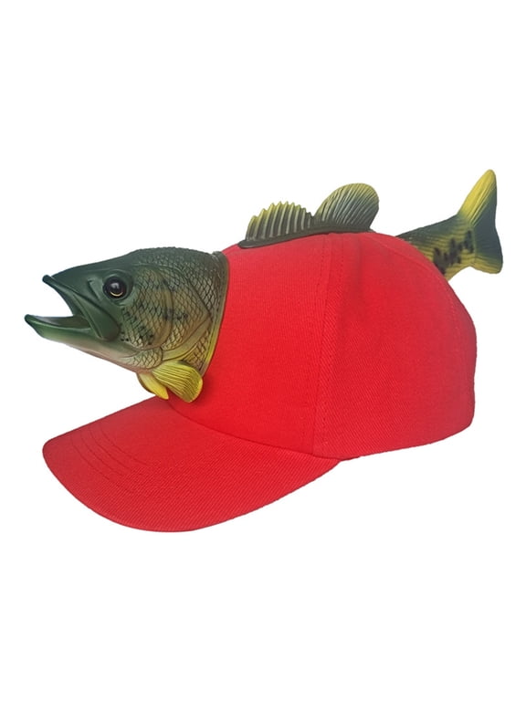 Novelty 3D Fish Hat for Parent Child Funny Fish Animal Baseball Hat for Birthday Party Creative Theme Party Hat Headwear
