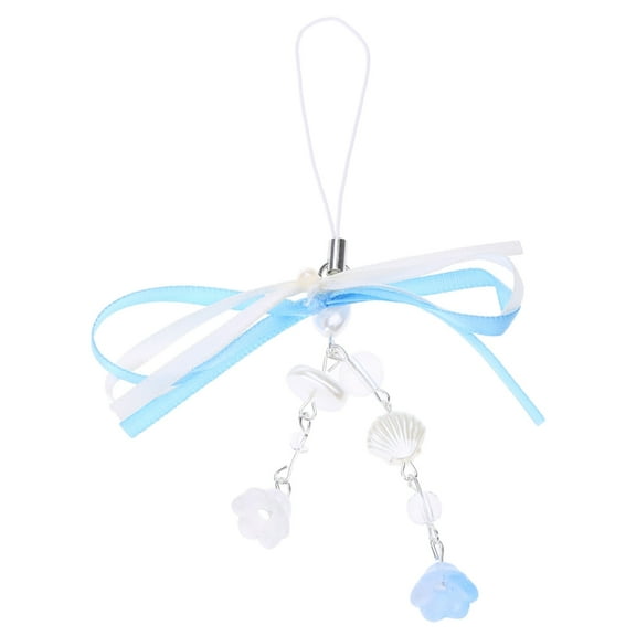 ZYHARUKO Phone Lanyard Wrist Strap Star Charm Keychain Bowknot Heart Phone Charm Antilost Y2K Cellphone Strap Hangings Cord Women