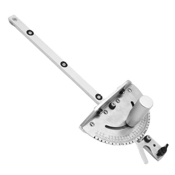 ZYHARUKO Precisions Miter Gauge with Aluminum Miter Fence for Maximums Stock Support and a Repetitive Cut Flip Stop