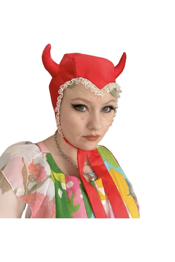 Rabbit Hat Long Ears Photo Props New Year Lace Halloween Hat Adults Kids Horn Rabbit Ears Y2K Halloween Skull Cap