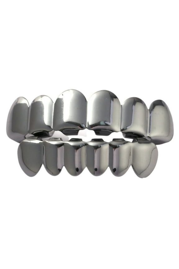 Removable Mouth Grillzs Set Top and Bottom Tooth Caps Comfortable Dentals Grills for Party