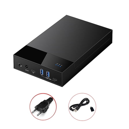 ZYHARUKO USB 3.0 Hard Drive Enclosure Case For 3.5 And 2.5Inch SSD Up To 20TB With UASP TRIM Support