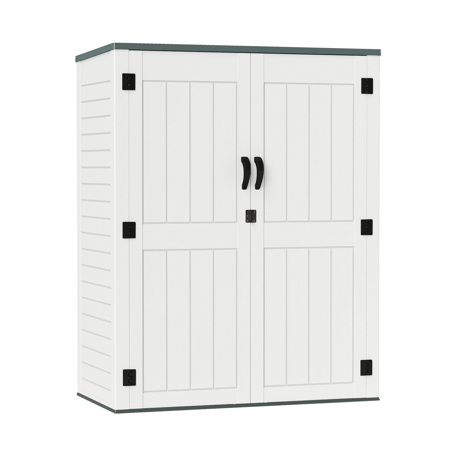 ZYJOYY 4.5 x 5.7 FT Outdoor Storage Shed, 59 Cuft Outside Waterproof ...