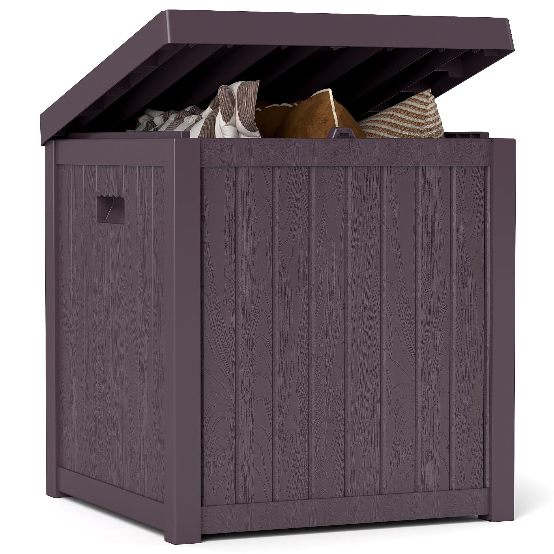 ZYJOYY 51 Gallon Resin Deck Box, Outdoor Storage Box Waterproof for ...