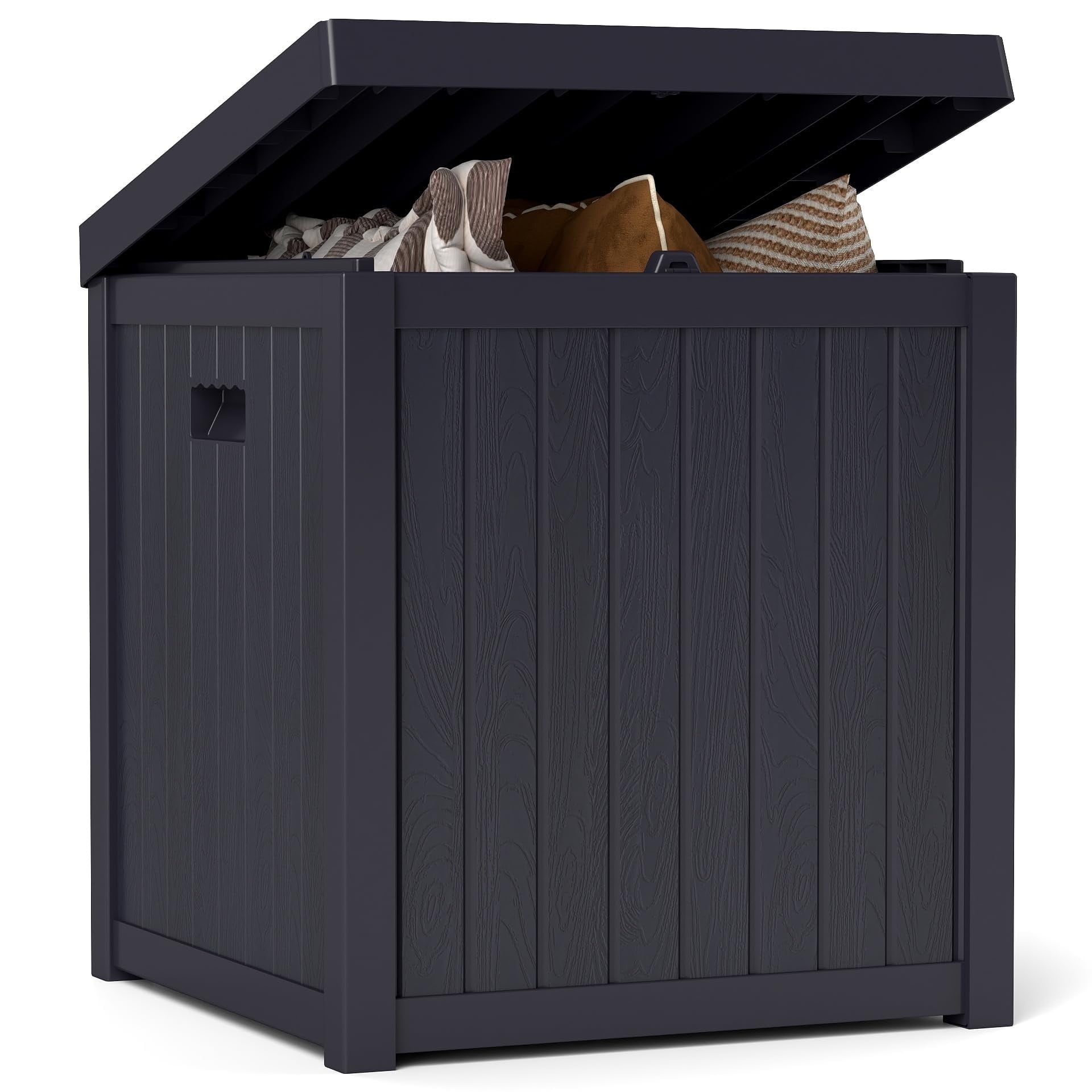 ZYJOYY 51 Gallon Resin Deck Box, Outdoor Storage Box Waterproof for ...