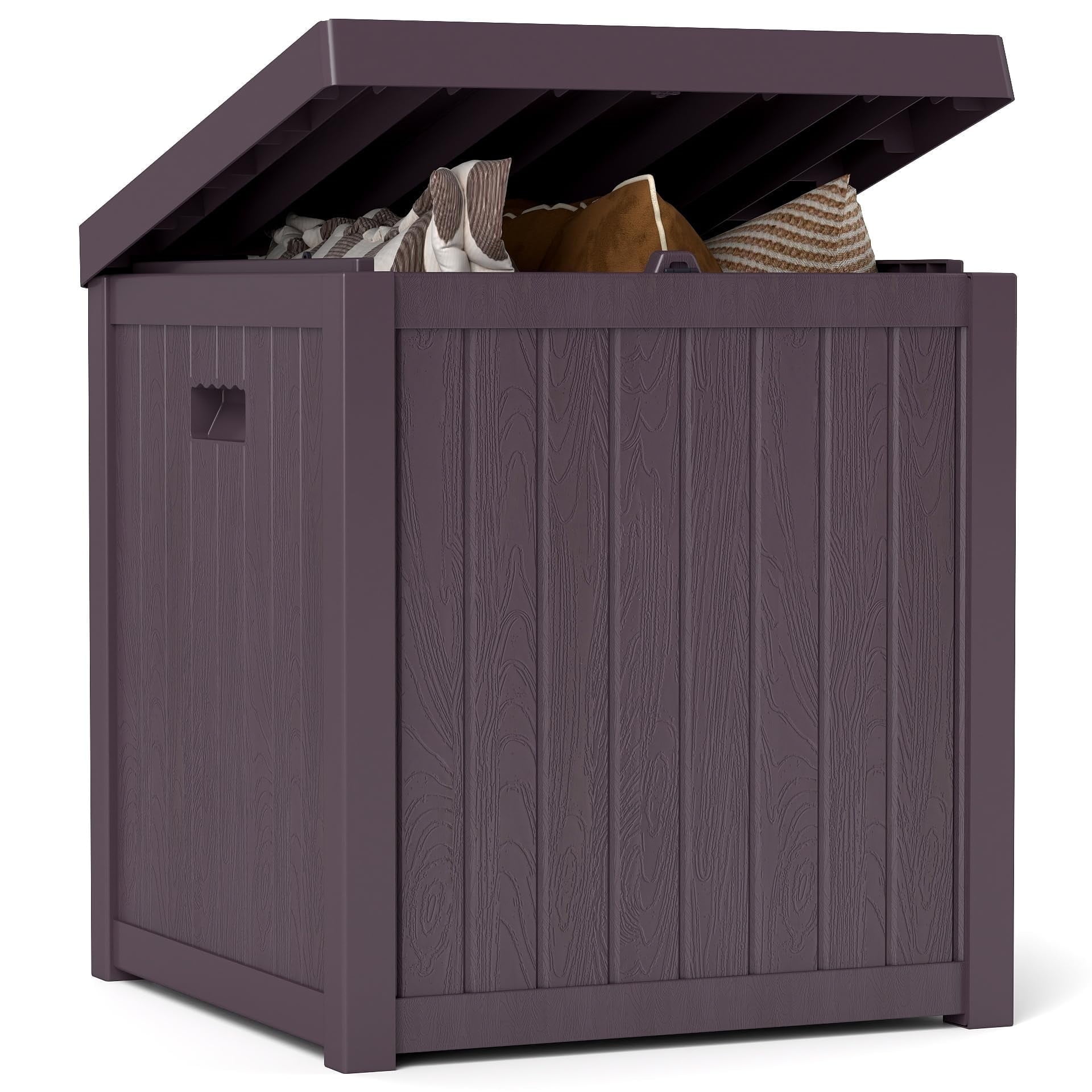 ZYJOYY 51 Gallon Resin Deck Box, Outdoor Storage Box Waterproof for ...