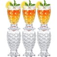 ZYJuice Glasses Set of 6 Iced Tea Beverage Goblet,creative Juice Cup