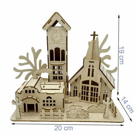 ZYLEGEN 3D Wooden Puzzles, DIY Model Building Kits as Home Decor Gift IdeasW0232P