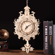 ZYLEGEN Pendulum Clock 3D Wooden Puzzles  DIY Model Building Kits as Home Decor Gift Ideas SZ-3