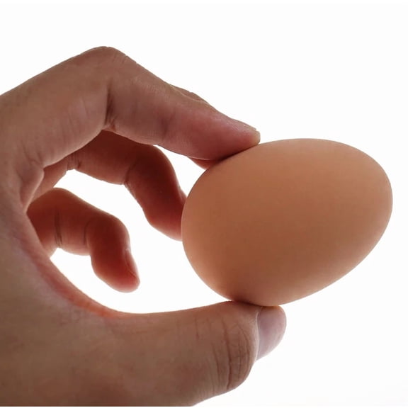 ZYLER- 3Pcs Novelty Bouncy Eggs Realistic Fake Rubber Bouncing Balls Pet Toy Prank Toy
