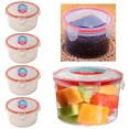 thumbnail image 1 of ZYLER- 4 Meal Prep Plastic Food Storage Containers Microwavable Tight Locking Lids 20Oz, 1 of 1