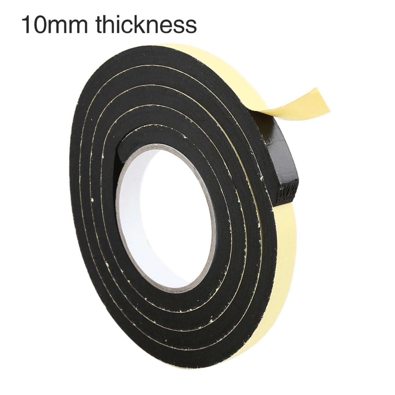 Zyler - 6.6Ft X 3/5 Inch Foam Seal Tape Car Door Window Sealing Strip Weather Stripping