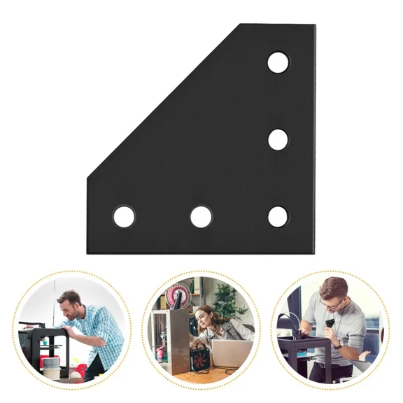 ZYLER- 8 Pcs Extrusion Brackets L-Shaped Connecting Plate Aluminum Profile Accessories