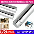 thumbnail image 1 of ZYLER- Hot Sale Self Adhesive Mirror Reflective Tile Wall Sticker Film Paper Home-Decor, 1 of 6