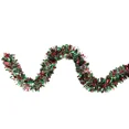 thumbnail image 1 of ZYLER- Northlight 12' Wide Cut Metallic Green Red Ice Gold Christmas Tinsel Garland, 1 of 4