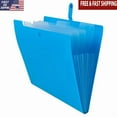 thumbnail image 1 of ZYLER- Plastic File Folder W/ Snap Closure 5 Pocket Organizer Documents 1 Pack New, 1 of 5