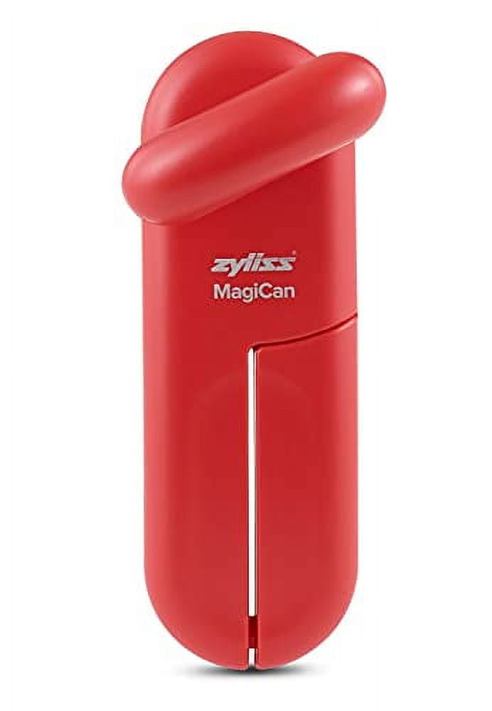ZYLISS MagiCan Manual Can Opener with Lid Release Red