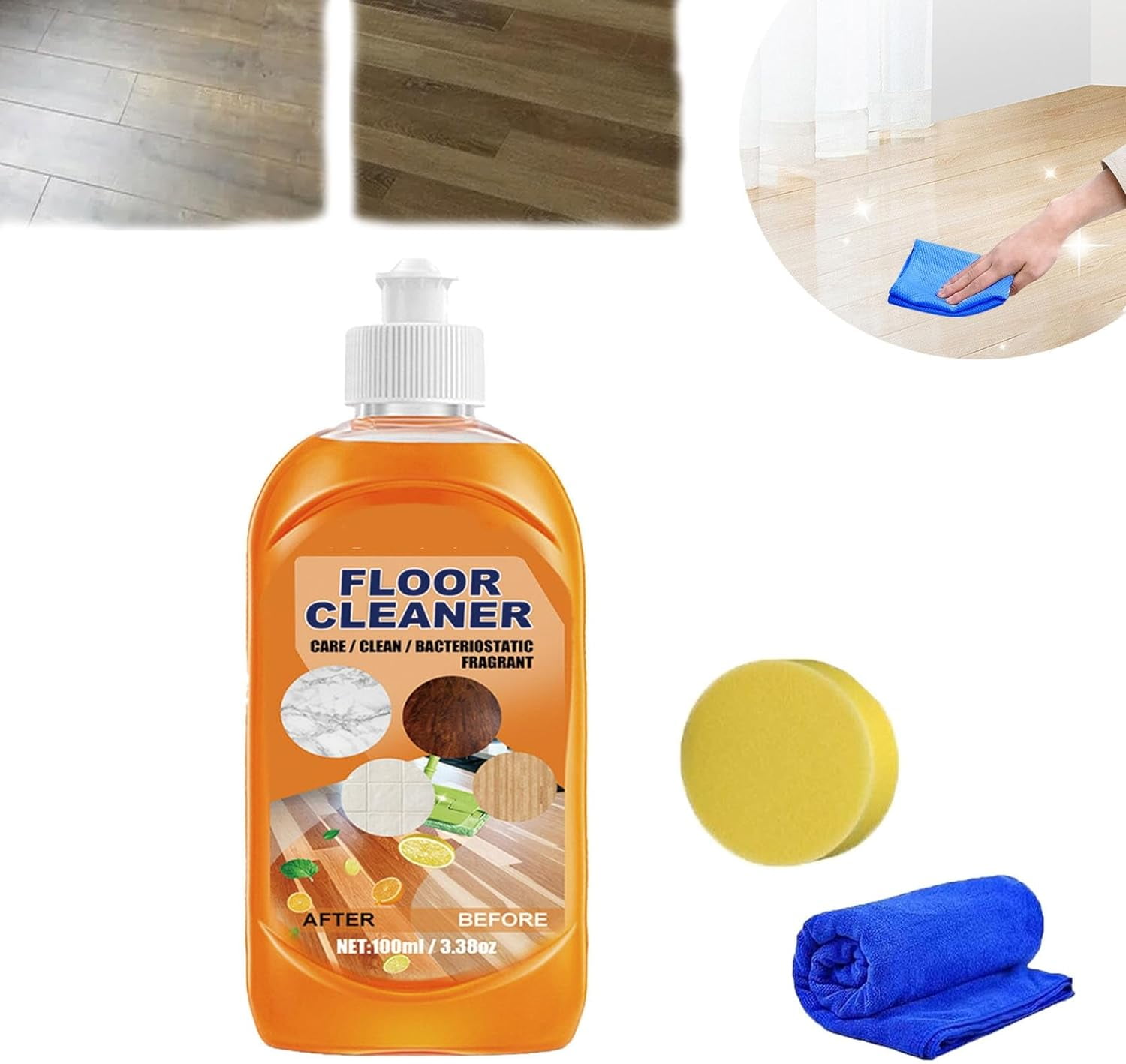 ZYLqlq Floor Cleaner,Powerful Decontamination Floor Cleaner,Multi