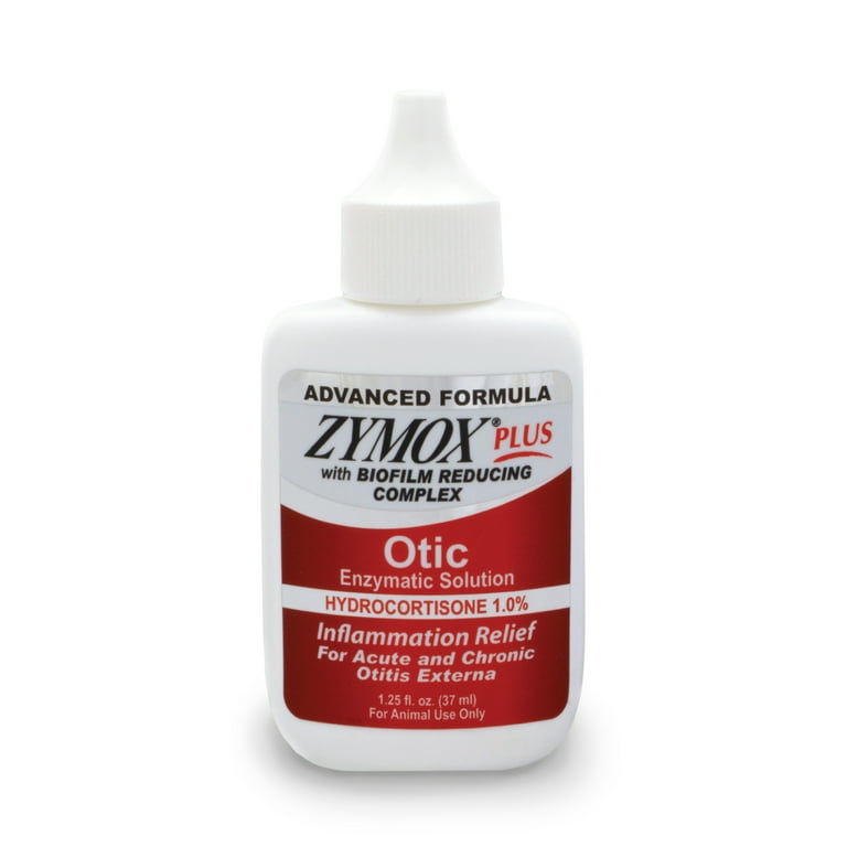 ZYMOX PLUS Otic-Hydrocortisone 1.25 oz Pet Ear Cleaner: Infection