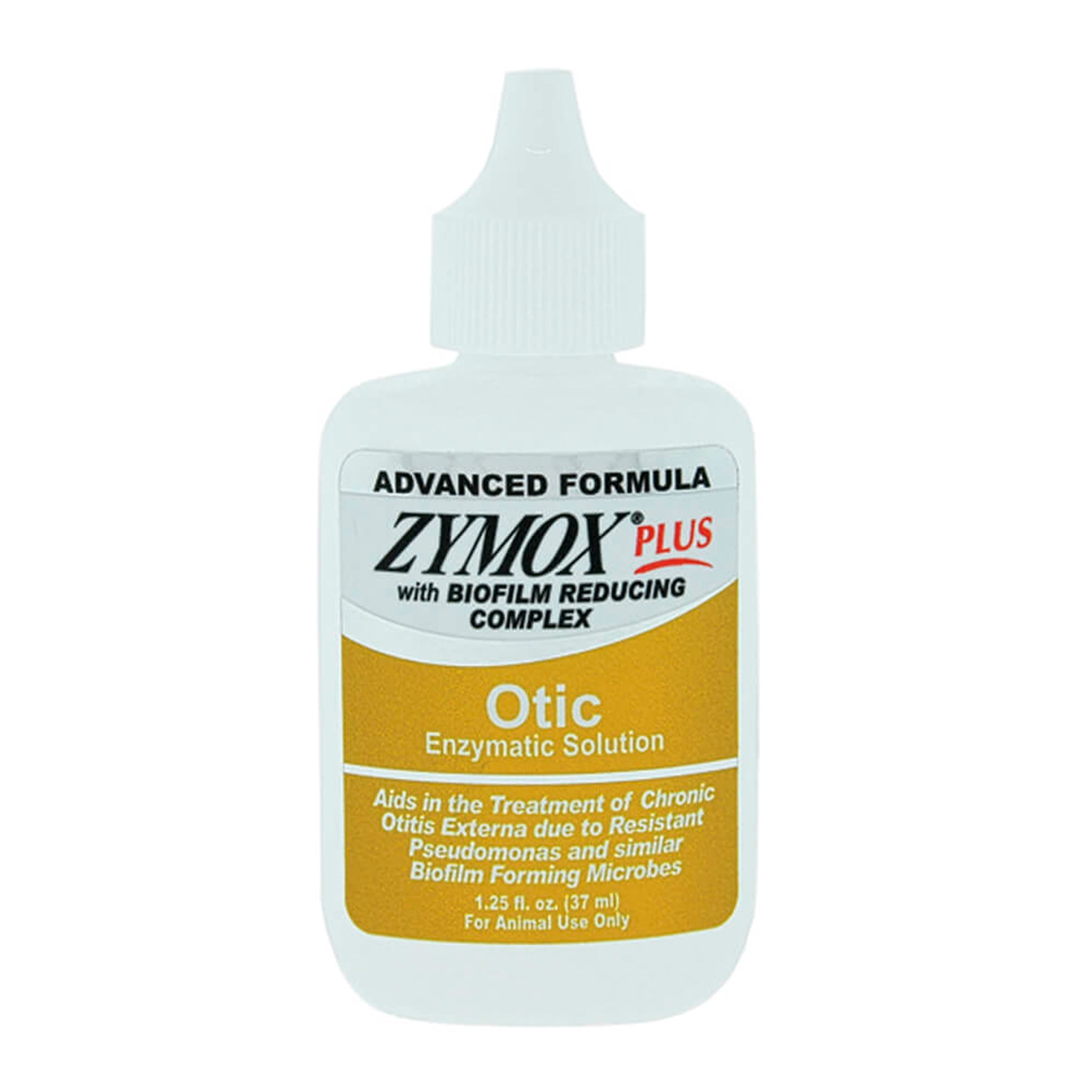 ZYMOX Advanced Formula Otic Plus Enzymatic Ear Solution for Dogs and Cats without Hydrocortisone, 1.25oz