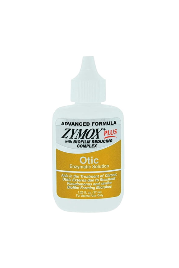 Advanced Formula Otic Plus Enzymatic Ear Solution for Dogs and Cats without Hydrocortisone, 1.25oz
