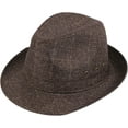 ZYMen's Fedora Hats Wide Brim Foldable Jazz Hat MidAged Men Outdoor