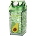 ZYMilk Carton Water Bottles, Reusable Clear Milk Carton Water Container