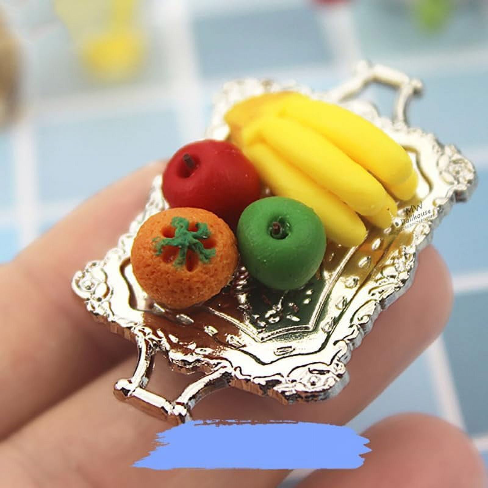 ZYMiniature Food Play Scene Model Dollhouse Accessories Mini Fruit and
