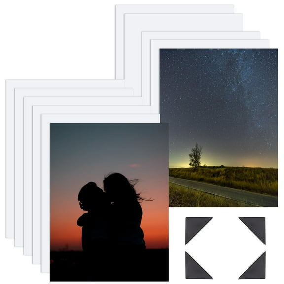 ZYNERY 12 PCS Sublimation Photo Blanks, 8 x 10 Inch Aluminum Sublimation Photo Sign Blank, Photo Metal Sheet Wall Poster Frame for Room Decor (0.45mm)