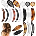 thumbnail image 1 of ZYNERY 20pcs Banana Hair Clips Set, Shatterproof Resin Hair Clips, 90s Vintage Vintage Grip Comb, Fishtail Ponytail Holder Clips, Hair Accessories for Women Volumizing Ponytai, Thick Hair & Updos, 1 of 7