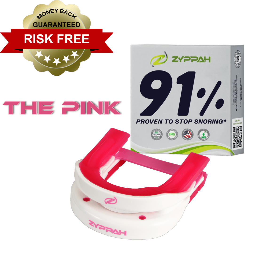 ZYPPAH PINK Anti Snoring Hybrid Oral Mouthguard Guaranteed to Stop