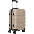 thumbnail image 1 of ZYPPP 21 Inch Hardside Expandable Carry on Luggage, Travel Suitcases with Wheels and Lock (Champagne), 1 of 9
