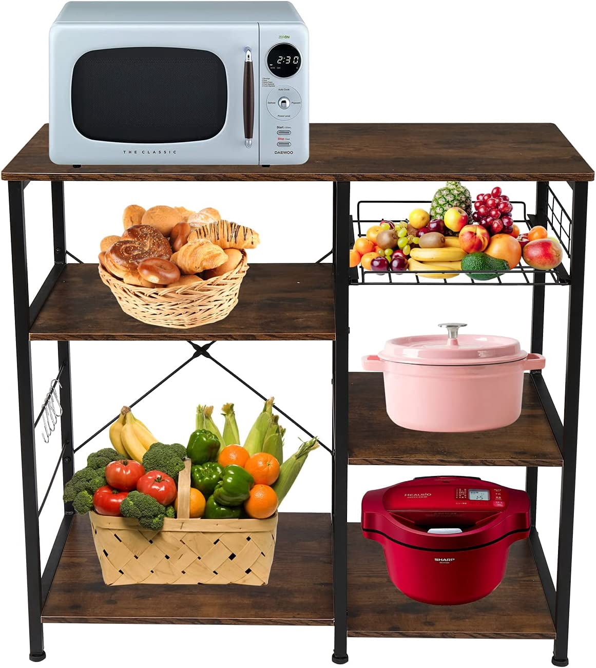 Bakers Rack Microwave Standnull