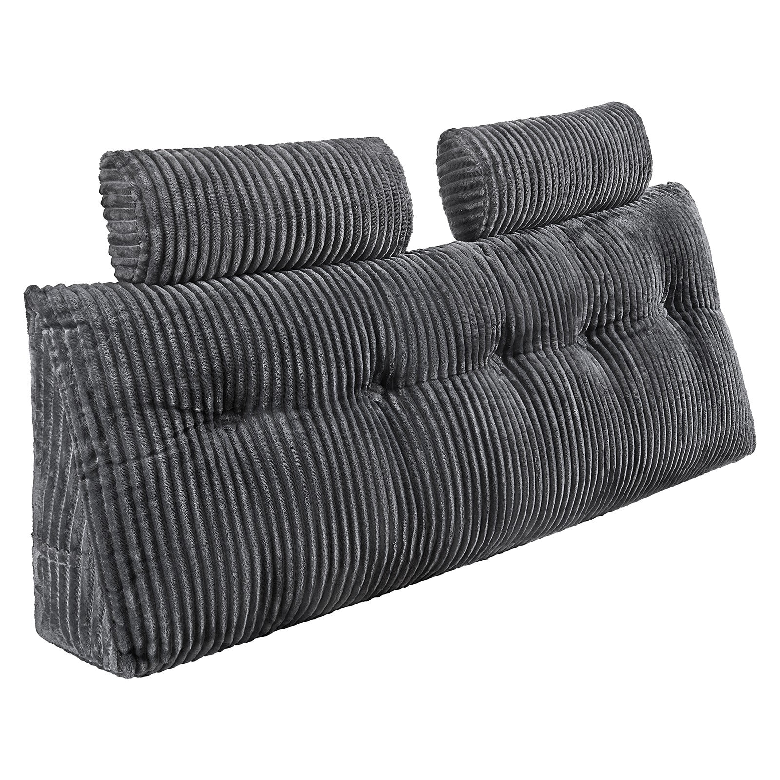 ZYPPP Headboard Pillow Queen Wedge Headboard Pillow with 2 Pockets & Headrests