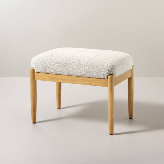 ZYPPP Magnolia Furniture Ottoman Modern Transitional Bedroom Oatmeal