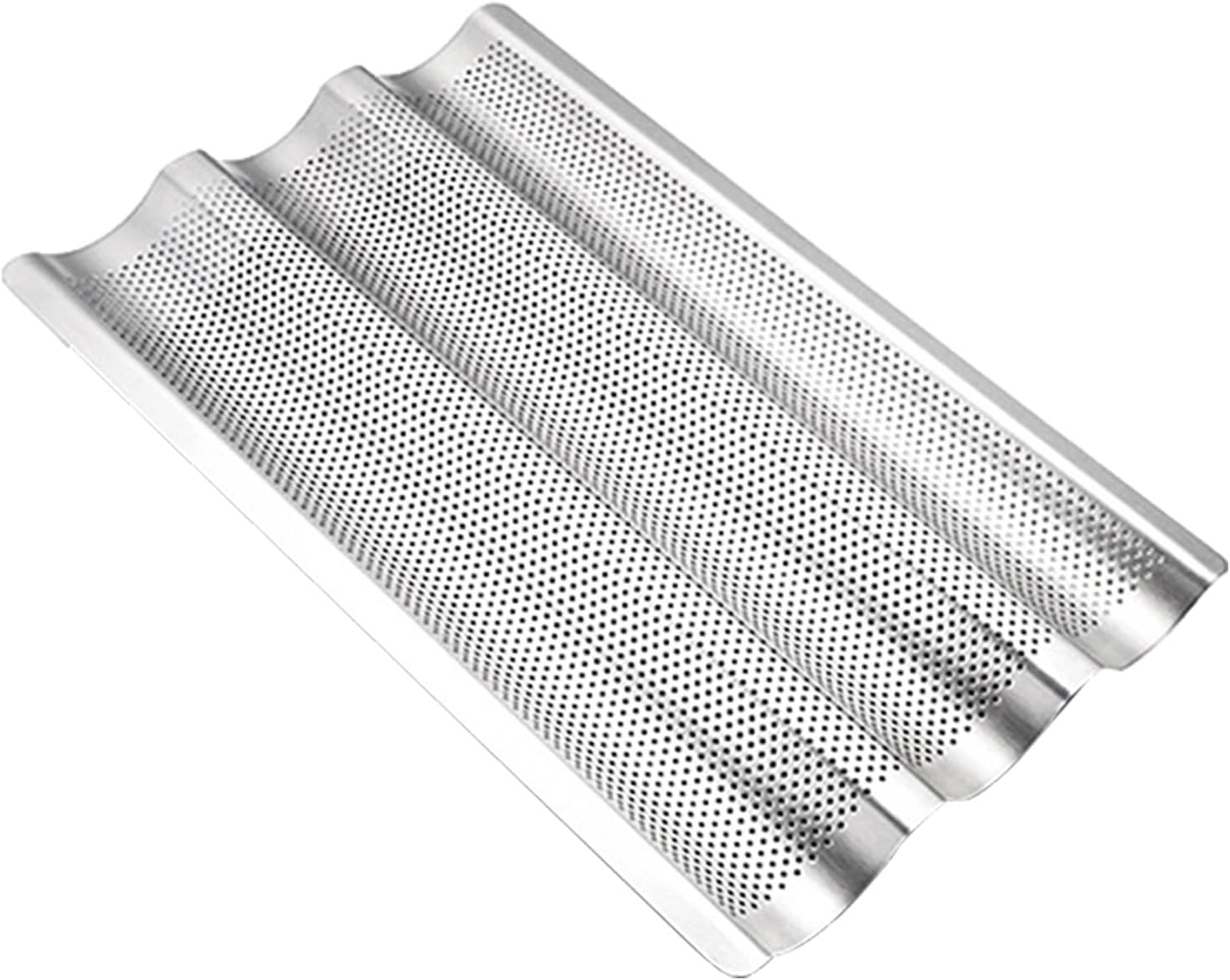 ZYPerforated Pan, Nonstick Pans for French Bread Baking, 3 Wave Long