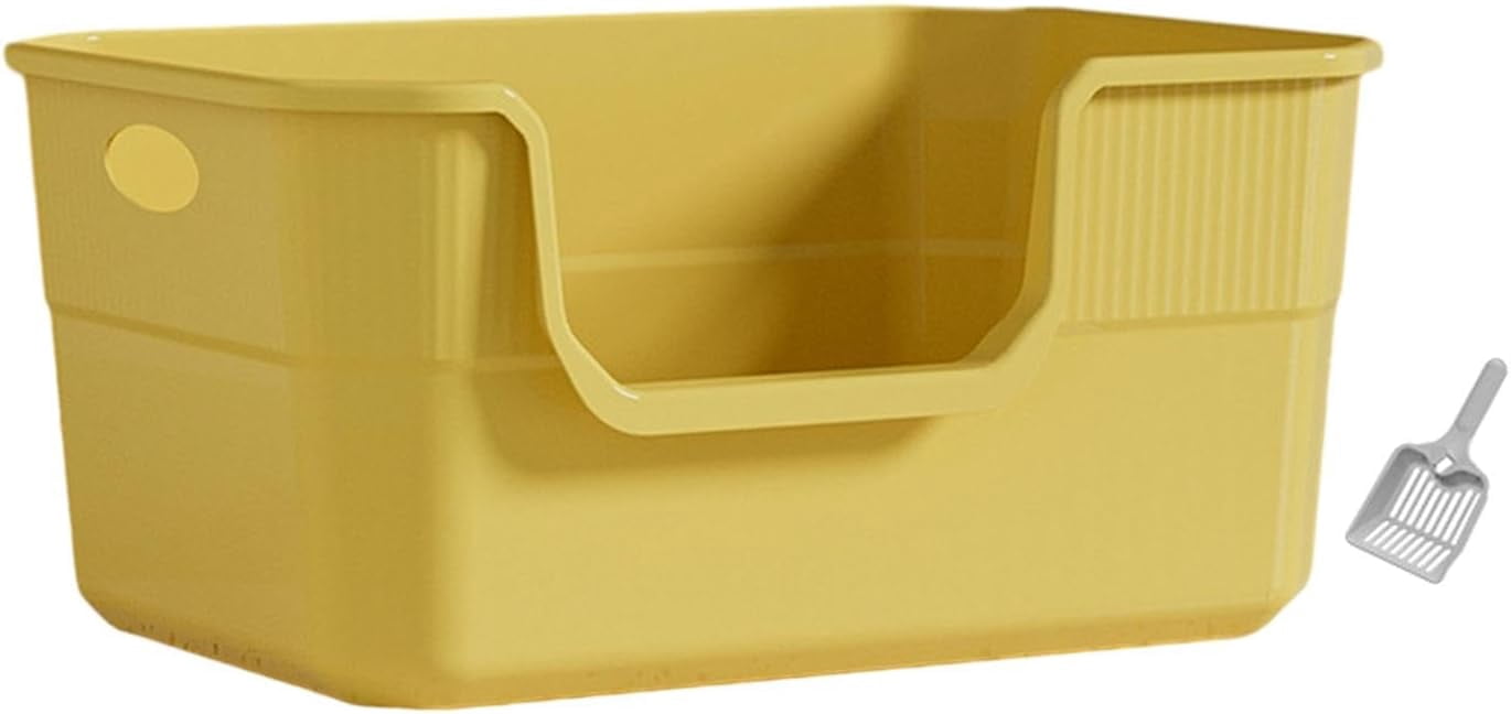 ZYPremium Cat Litter Box with Easy Clean Design and Ergonomic Handles