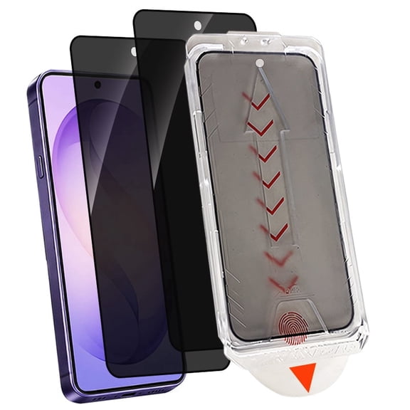 ZYQEEE 2 Pack for Samsung Galaxy S23 Plus/Galaxy S23+ Privacy Screen Protector, 9H Military-Grade Protection, Auto Dust-Elimination, Tempered Glass with Smart Pull Box Install Applicator,Bubble Free