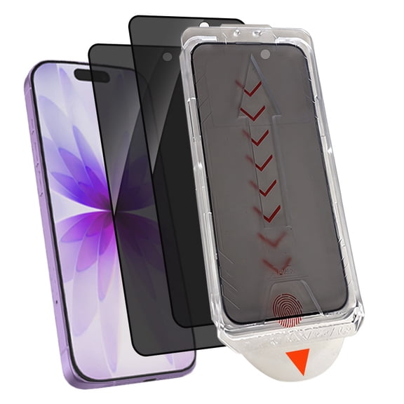 ZYQEEE 2 Pack for iPhone 17, 9H Military-Grade Protection, Auto Dust-Elimination, Shatterproof Tempered Glass with Smart Pull Box Install Applicator,Bubble Free