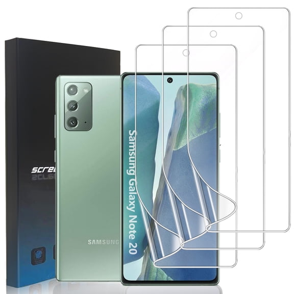 ZYQEEE [3 Pack] HD Screen Protector for Samsung Galaxy Note 20 5G, Soft Clear TPU Protective Film [Not Tempered Glass],Support Fingerprint,Scratch-resistant Self-Healing ,Case Friendly