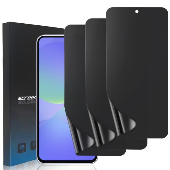 ZYQEEE 3 Pack Matte Privacy Screen Protector for Samsung Galaxy S25 Edge, Anti-Glare Anti Fingerprint Flexible TPU Protective Film, Smooth and Responsive Touch,Self-Healing [Not Glass]