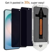 ZYQEEE [Auto Dust Install] Privacy Screen Protector for Samsung Galaxy S22 Plus, 9H Tempered Glass Military Grade Shatterproof, Smart Pull Box Instant Install, Case Friendly for Samsung S22+, 2 Pack