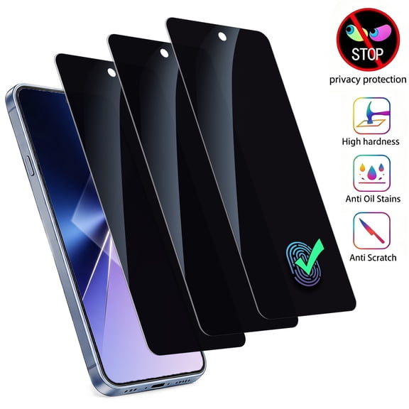 ZYQEEE Privacy Tempered Glass Screen Protector for Samsung Galaxy A56 5G, Easy Installation, Bubble Free, Scratch-Resistant, Anti-Spy Protective Film Compatible with Samsung A56,3Pcs