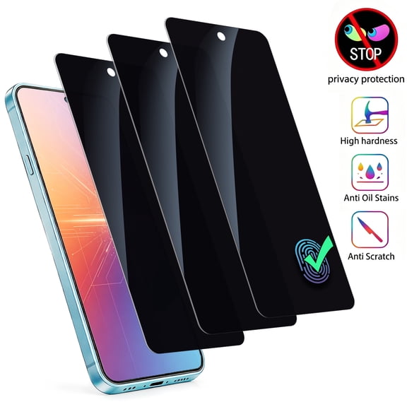 ZYQEEE Privacy Tempered Glass Screen Protector for Samsung Galaxy S26 Plus 5G, Easy Installation, Bubble Free, Scratch-Resistant, Anti-Spy Protective Film Compatible with Samsung S26 Plus,3Pcs