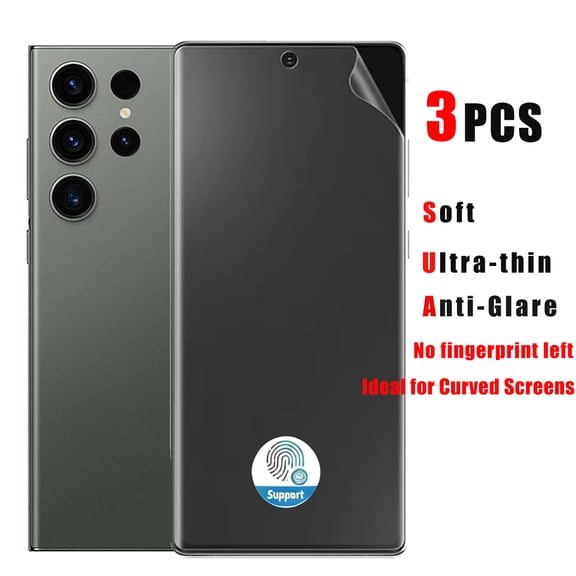 ZYQEEE TPU Matte Privacy Screen Protector for Samsung Galaxy S26 Plus 5G, Anti-Fingerprint Anti-Glare,Anti-Spy Soft Fingerprint Unlock Protective Film Compatible for Samsung S26 Plus,3Pcs